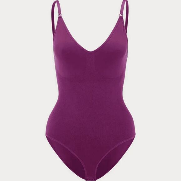 HeyShape Stretchy Snatched Slimming Shapewear Bodysuit Purple Women's Size XXL - Picture 1 of 12